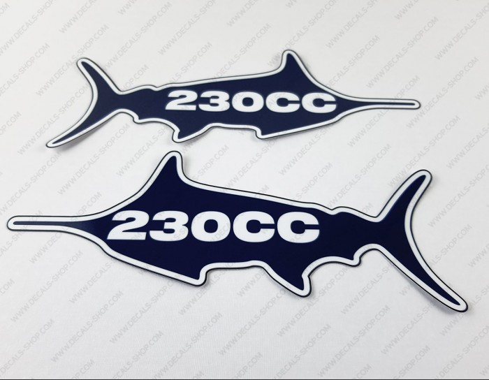 Sea Fox 230CC Boat Logo Decal Set of 2 x 8.25"